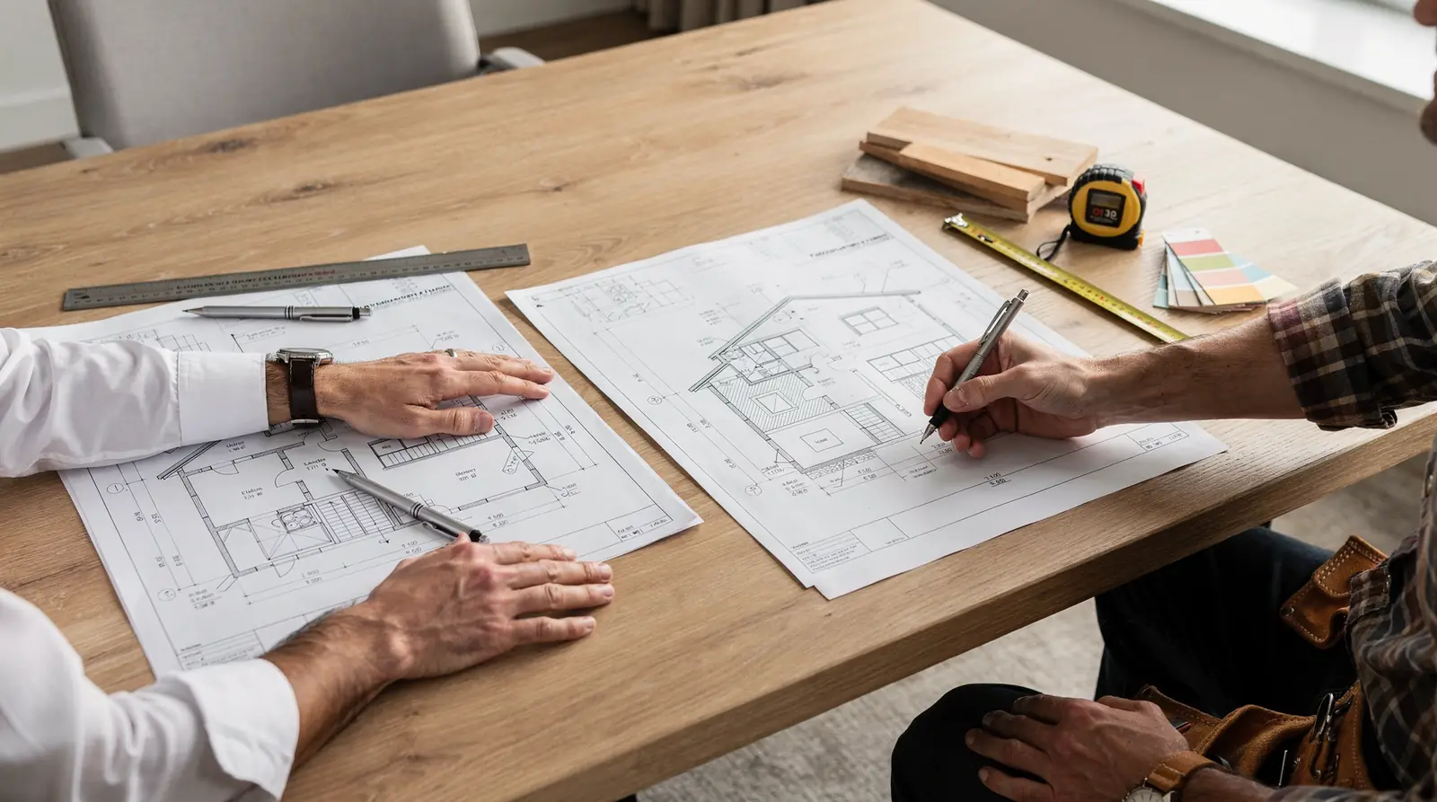 Architects and contractors each bring a specialized skill set to a custom build